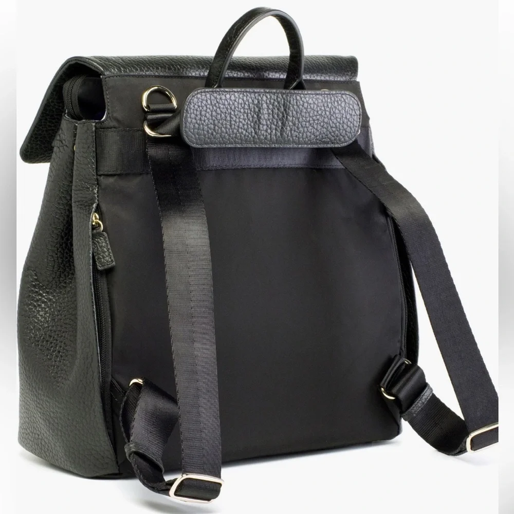 Storksak St James convertible leather Diaper Backpack - Picture 4 of 13